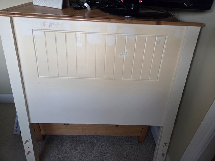Single bed and mattress