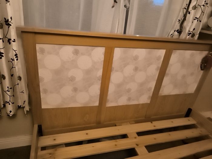 5ft King size pine bed frame.