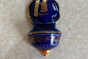 Vintage Small Colbalt Blue/ Gokd Holywater Font