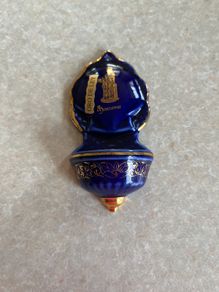 Vintage Small Colbalt Blue/ Gokd Holywater Font