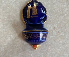 Vintage Small Colbalt Blue/ Gokd Holywater Font