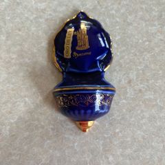 Vintage Small Colbalt Blue/ Gokd Holywater Font