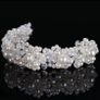 New Elegant Pearl Crystal Flower Wedding Headpieces, Bridal Hair Vine Accessories Image 3