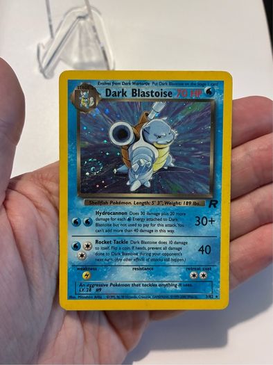pokemon card vintage dark blastoise