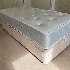 Single Divan Bed and Mattress