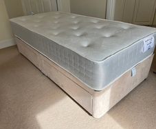 Single Divan Bed and Mattress