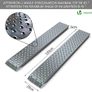 Loading Ramps, 2 Steel Ramps Heavy Duty for Van, Lawnmower, ATV, Quad Motorcycle, 400 kg Max Loading, 135 x 23 cm Image 4