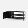 Black metal TV stand Image 3