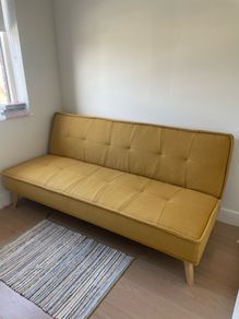 Beautiful Mustard Sofa Bed