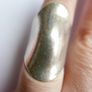 Vintage Sterling Silver 925 hallmarked Domed Ring,  Abstract Mid-Century Style, Size N1/2 - 13,3g Image 10