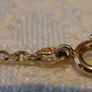 Antique Edwardian 9ct Gold Green Garnet Openwork Pendant & Belcher Chain Necklace Image 4