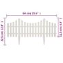 White Lawn Divider 17 pcs / 10 m Image 3