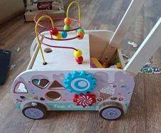 Push along ice cream truck