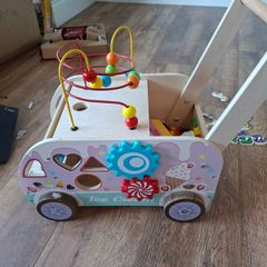 Push along ice cream truck