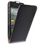 New Stylish Grip Flip Genuine Leather Case Cover Fits Apple Iphone 4s & 4 Image 2