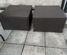 2 Rattan outdoor seats No cushions