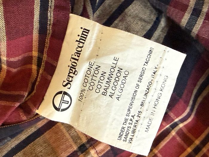 Sergio Tacchini Vintage Plaid Button-Down Shirt