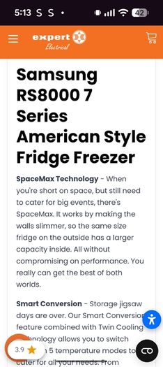 Samsung fridge freezer