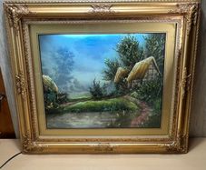 Large Mixed Media 3D Landscape Artwork