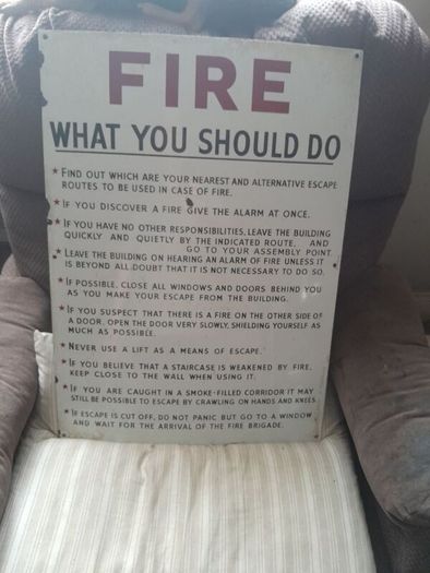 vintage enamel sign