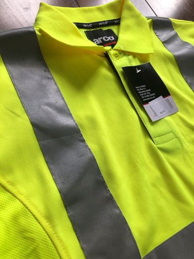 Hi Vis short sleeve polo - medium