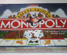Vintage Monopoly Deluxe Edition 1998 Hasbro Board Game Sealed