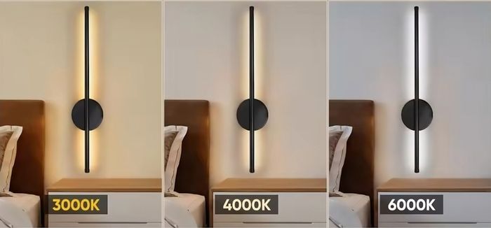 2 Modern Wall Lights Led 55cm , 3 colour