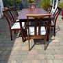 Rossmore Table with insert leaf, 2 carvers, 4 chairs Image 2