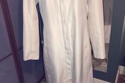 Pepper Corn Zip Up Cream Coat - Fully lined - Size M