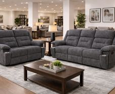 brand new sofa with hidden cup holders