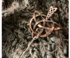 Lovely Accessory with Irish Knot Design - nice gift + ideal for hats, coats, scarves, cardigans, etc