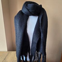 Black winter scarf