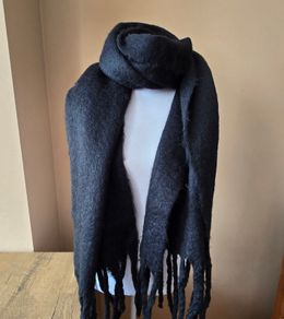 Black winter scarf