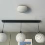 3 Pendant Shades - white glass Image 5