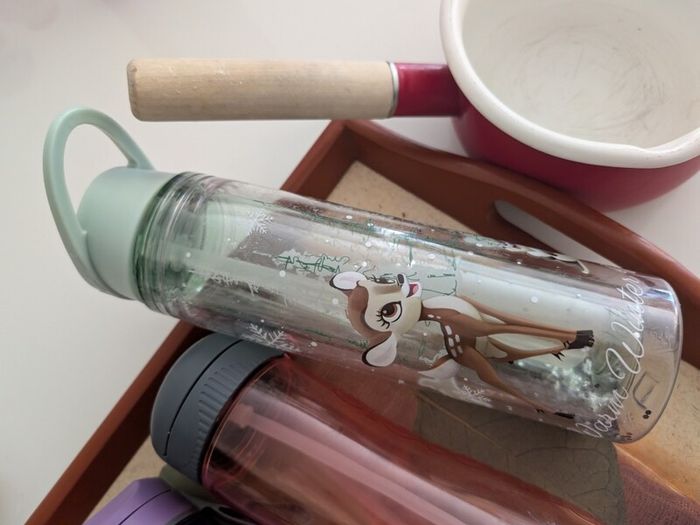 Various kitchen Bits - Bottles, Tray & Pot