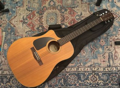 Fender CD-100CE L/H Left Handed Electro Acoustic Guitar and Mojo Gig Bag