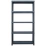 Storage Shelf Racks 2 pcs Black 250 kg 80x40x180 cm Plastic Image 3