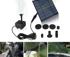 Mini Solar Fountain Pump 1.2W Power Board Kit Solar Panel Water Pump for Garden Pool Fountain Indoor Bird Bathroom Outdoor