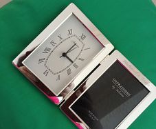 Newbridge Silverwear clock and photoframe