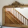 Golden Rustic Carved Wall Mirror Image 4