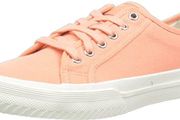 Clarks Women's Roxby Lace Sneaker, Coral, 37.5 EU, 4 UK
