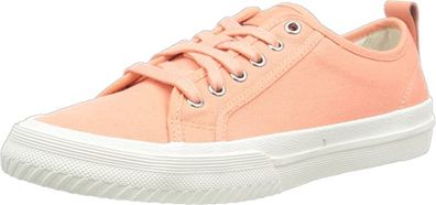 Clarks Women's Roxby Lace Sneaker, Coral, 37.5 EU, 4 UK