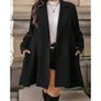 BNWT Beautiful Black Coat size 20 - very flattering design Image 4
