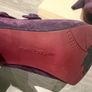 Purple suede ankle boots Image 5