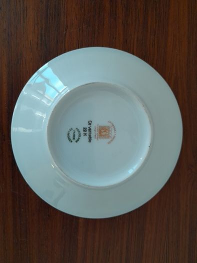 22k gold-plated Limoges plate Mona Lisa