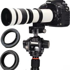420-800mm F8.3 Telephoto Zoom Lens Manual for Canon NIKON SLR Cameras T8i T7i T7 T6 T6s T6i T3i T2i SL3 4000D 2000D 5D Mark IV/6D II/7D 90D 80D D90 60D D5600 D3100 D5200