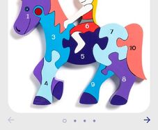 Horse number puzzle by Alphabet Jigsaw.