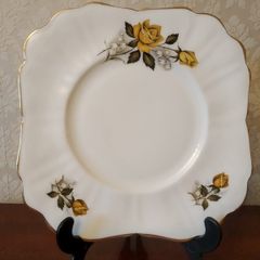 Arklow Pottery "Yellow Rose" Cake Plate