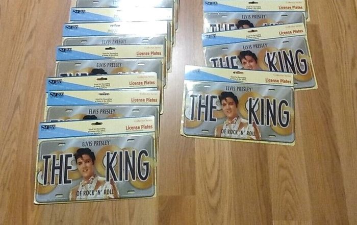 Elvis, Gold Disc License Plate, Free Post