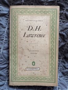 Vintage Book Selected Poems by D. H. Lawrence